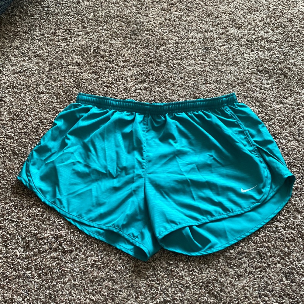 Women’s Nike Dri-Fit Teal Running Shorts - Size L